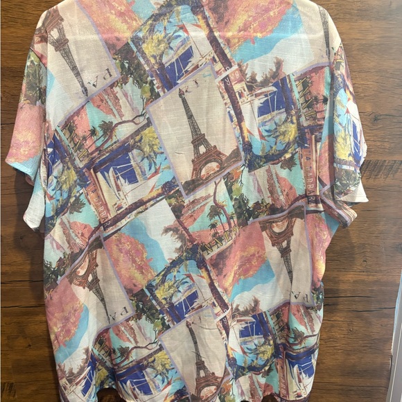 Alex & Parker Multicolor Printed Women's Top - Picture 6 of 7